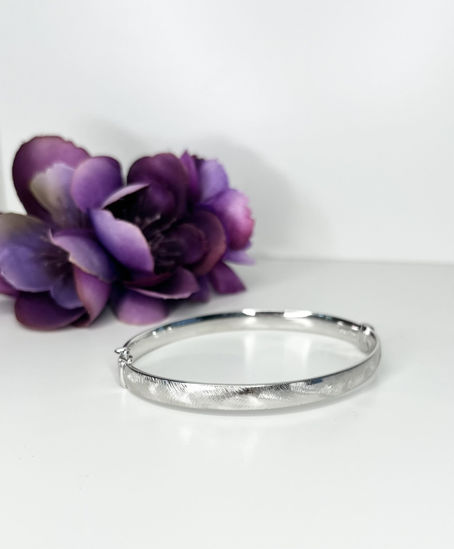 Image sur Bracelet rigide en or blanc