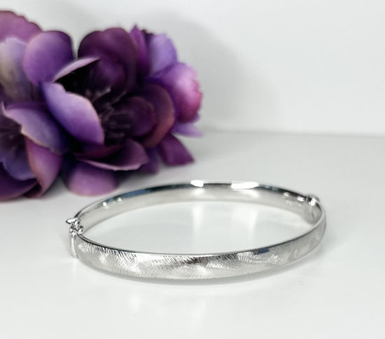 Image sur Bracelet rigide en or blanc