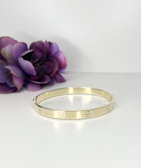 Image sur Bracelet rigide en or jaune