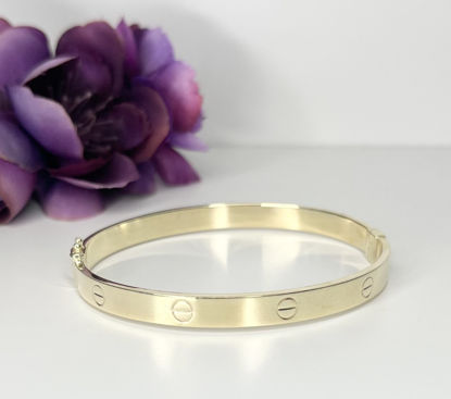 Image de Bracelet rigide en or jaune