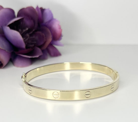 Image sur Bracelet rigide en or jaune