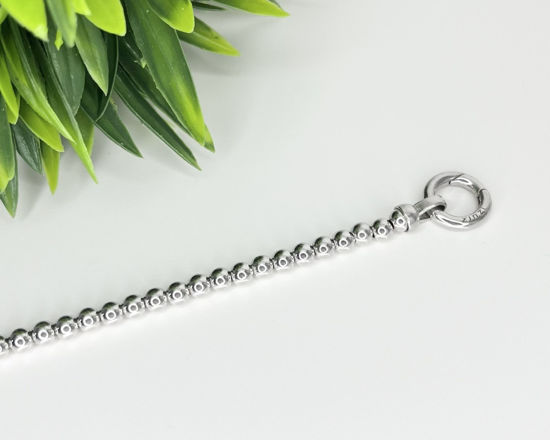 Image sur Bracelet billes 7 3/4'' en argent 925