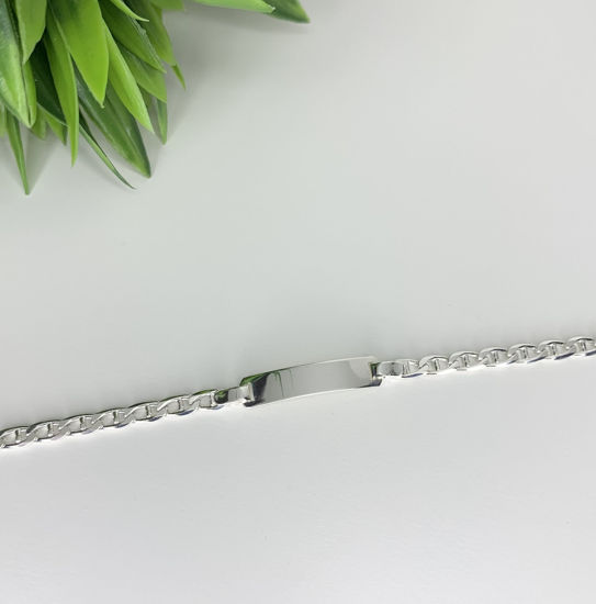 Image sur Bracelet avec plaque 6 1/4" - 7 1/4'' en argent 925