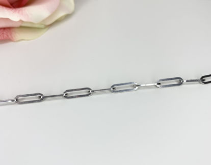 Image de Bracelet paperclip 7 1/4'' en argent 925
