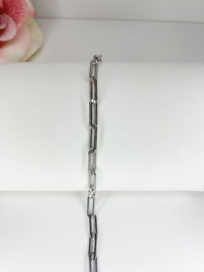 Image sur Bracelet paperclip 7 1/4'' en argent 925