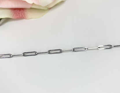 Image de Bracelet paperclip 7 1/4'' en argent 925