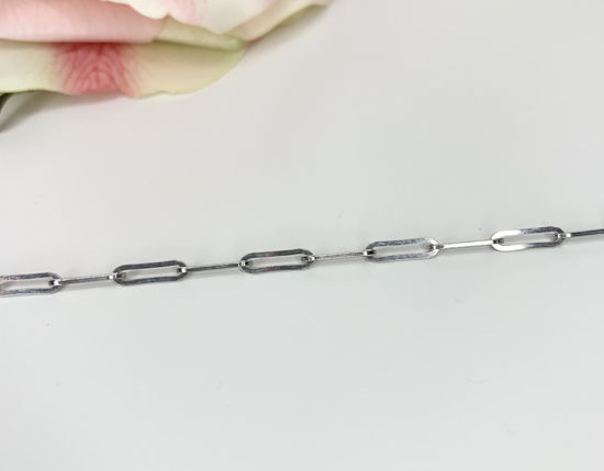 Image sur Bracelet paperclip 7 1/4'' en argent 925
