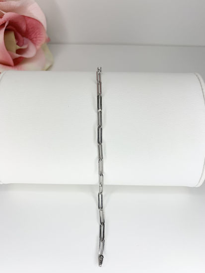 Image sur Bracelet paperclip 7 1/4'' en argent 925
