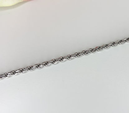Image de Bracelet Torsade 8" en argent 925