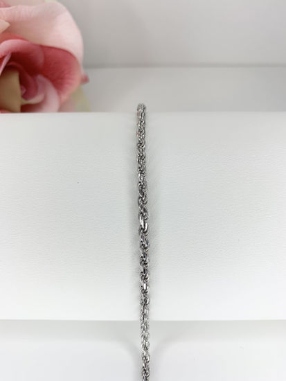 Image sur Bracelet Torsade 8" en argent 925