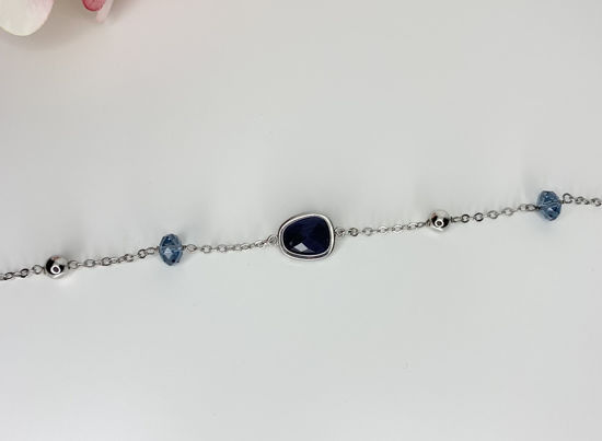 Image sur Bracelet en acier inoxydable avec cristaux Swarovski - MI/BR04