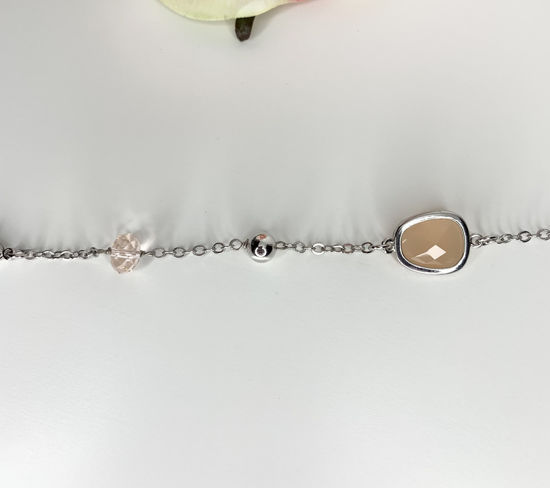 Image sur Bracelet en acier inoxydable avec cristaux Swarovski - MI/BR05
