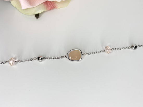 Image sur Bracelet en acier inoxydable avec cristaux Swarovski - MI/BR05