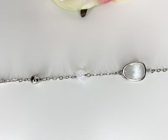 Image sur Bracelet en acier inoxydable avec cristaux Swarovski - MI/BR06