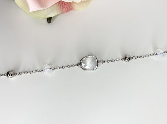 Image sur Bracelet en acier inoxydable avec cristaux Swarovski - MI/BR06