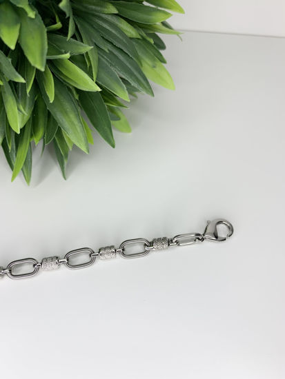 Image sur Bracelet en acier inoxydable 7" à 8" - BAA32