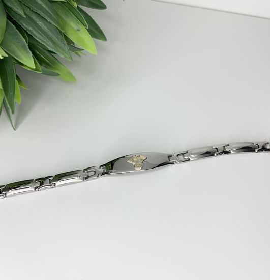Image sur Bracelet médical 7 1/2" en acier inoxydable - BMD533