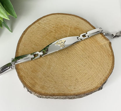 Image de Bracelet médical 7 1/2" en acier inoxydable - BMD533