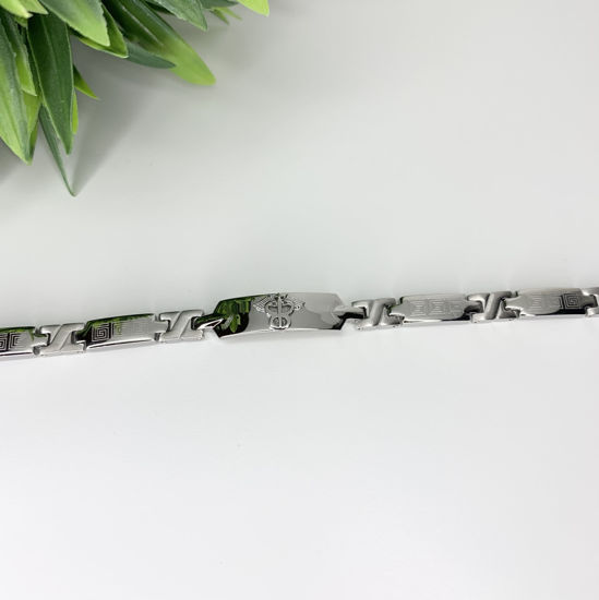 Image sur Bracelet médical 7 1/4" en acier inoxydable - BMA406V