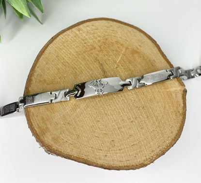 Image de Bracelet médical 7 1/4" en acier inoxydable - BMA406V