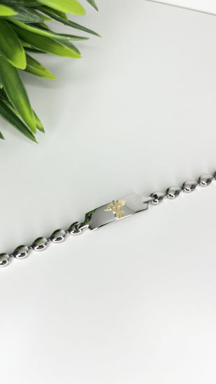 Image sur Bracelet médical 7 1/4" en acier inoxydable - BMD263