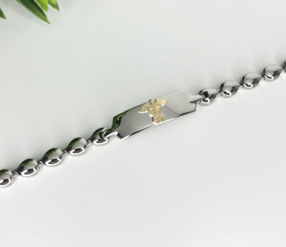 Image de Bracelet médical 7 1/4" en acier inoxydable - BMD263