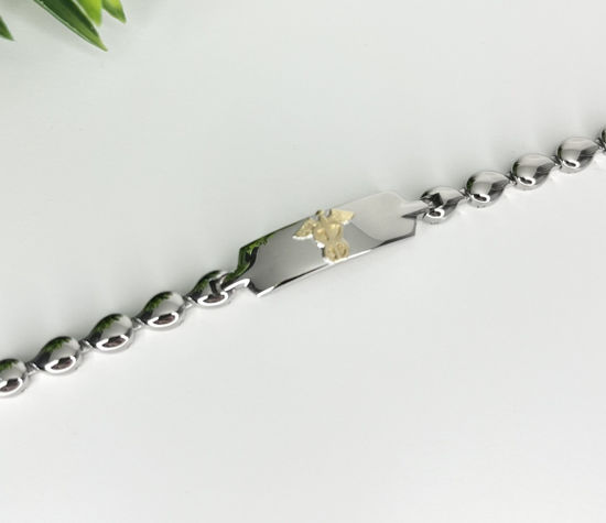 Image sur Bracelet médical 7 1/4" en acier inoxydable - BMD263