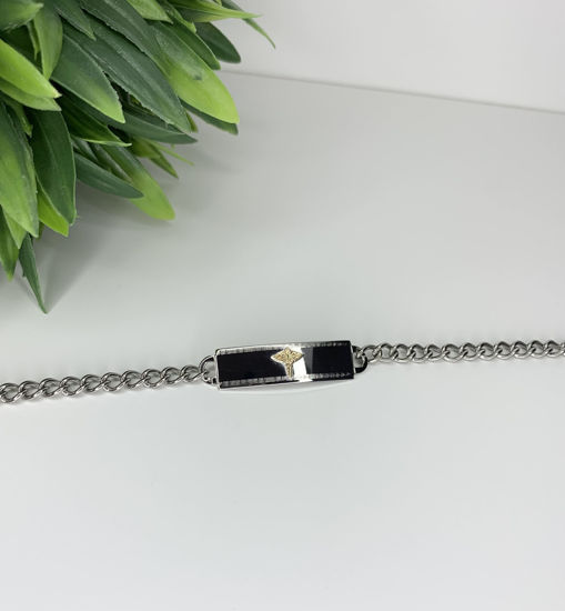 Image sur Bracelet médical 7 3/4" en acier inoxydable - BD320