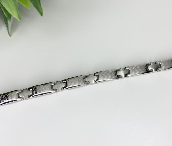 Image sur Bracelet semi-rigide en acier inoxydable 7 1/2" - BA13VR