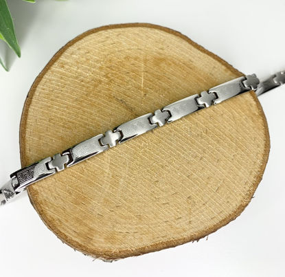 Image de Bracelet semi-rigide en acier inoxydable 7 1/2" - BA13VR
