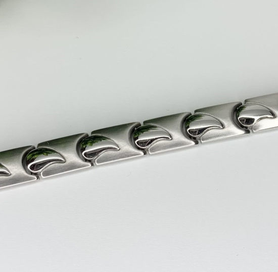 Image sur Bracelet semi-rigide en acier inoxydable 7 1/2" - BA611