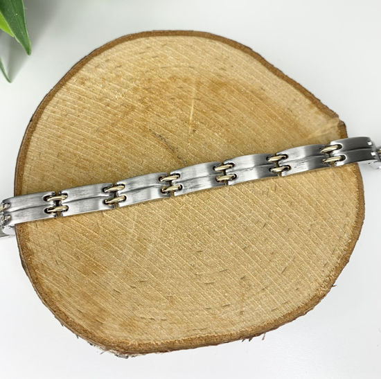 Image sur Bracelet semi-rigide en acier inoxydable 7 1/4" - BA481