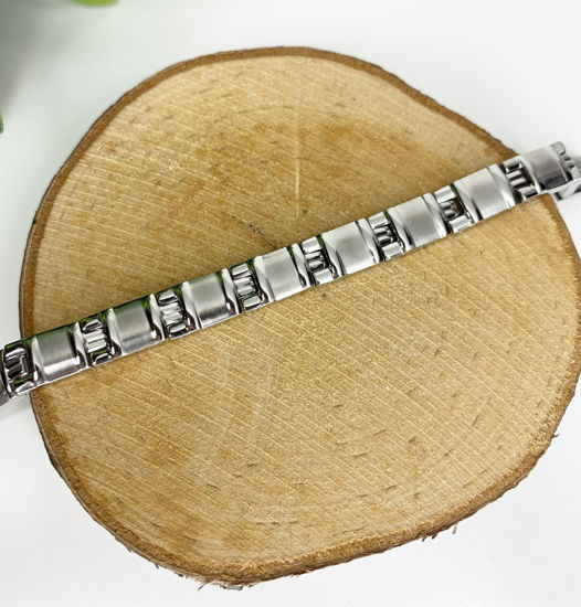 Image sur Bracelet semi-rigide en acier inoxydable 7 3/4" - BA1