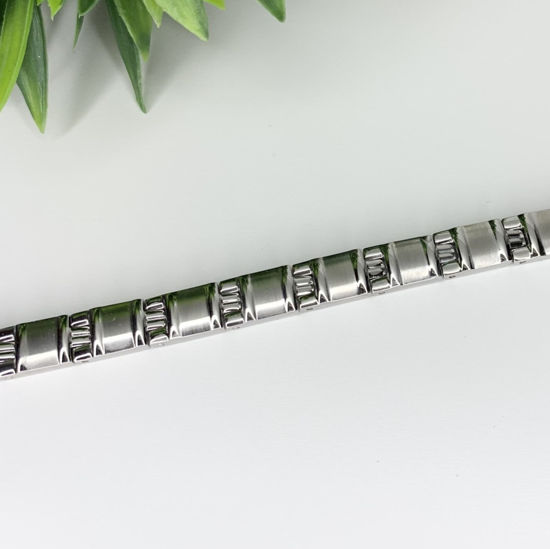 Image sur Bracelet semi-rigide en acier inoxydable 7 3/4" - BA1
