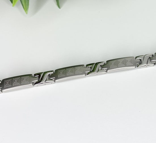 Image sur Bracelet semi-rigide en acier inoxydable 7 3/4" - BA578V