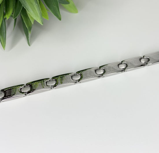 Image sur Bracelet semi-rigide en acier inoxydable 7 3/4" - BA592