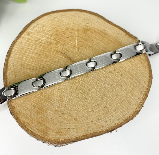 Image sur Bracelet semi-rigide en acier inoxydable 7 3/4" - BA592