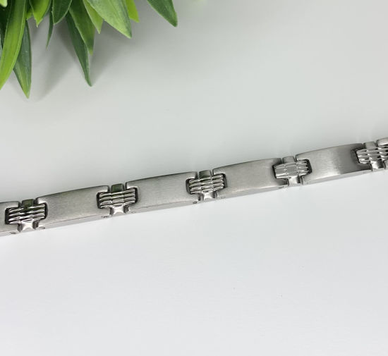 Image sur Bracelet semi-rigide en acier inoxydable 8" - BA2