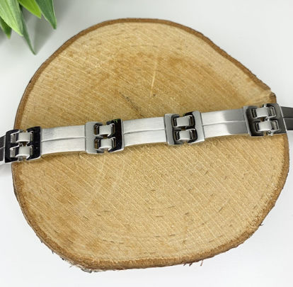 Image de Bracelet semi-rigide en acier inoxydable 8" - BA83