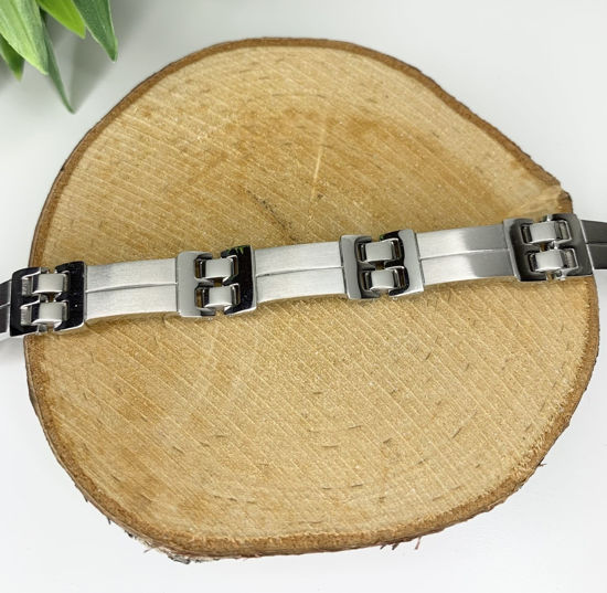 Image sur Bracelet semi-rigide en acier inoxydable 8" - BA83
