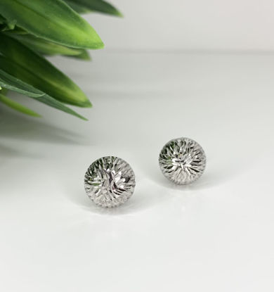 Image de Boucles d'oreilles en or blanc 10KT
