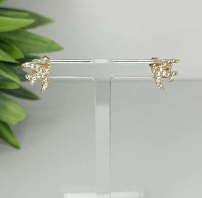 Image de Boucles d'oreilles en or jaune avec zircons cubiques