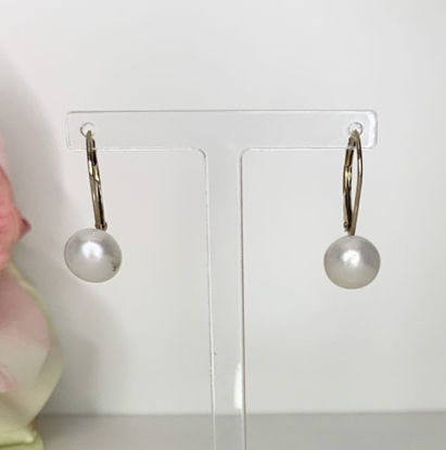 Image de Boucles d'oreilles perles d'eau douce et or jaune