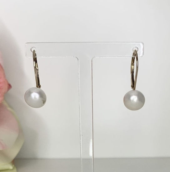 Image sur Boucles d'oreilles perles d'eau douce et or jaune