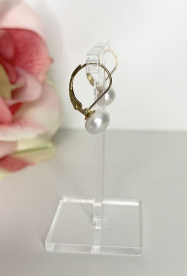 Image sur Boucles d'oreilles perles d'eau douce et or jaune