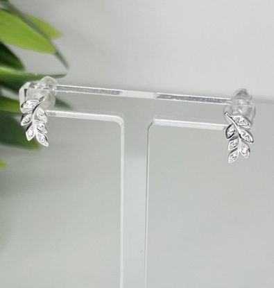 Image de Boucles d'oreilles en argent 925 feuilles