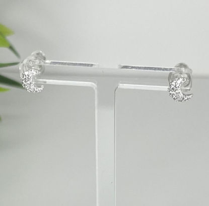 Image de Boucles d'oreilles en argent 925 lunes