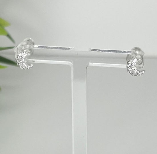 Image sur Boucles d'oreilles en argent 925 lunes
