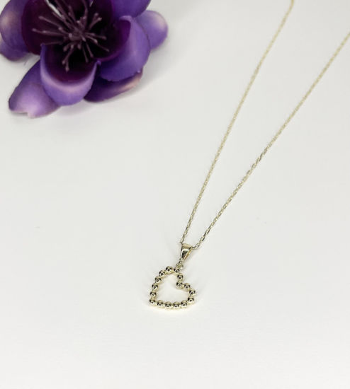 Image sur Collier cœur en or jaune