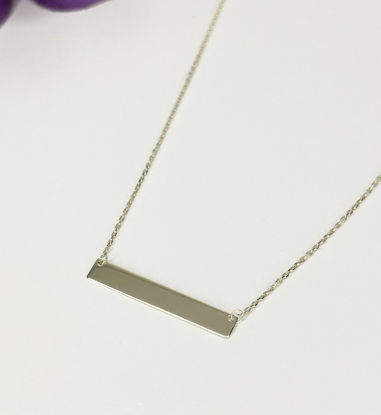 Image de Collier plaque en or jaune 10KT